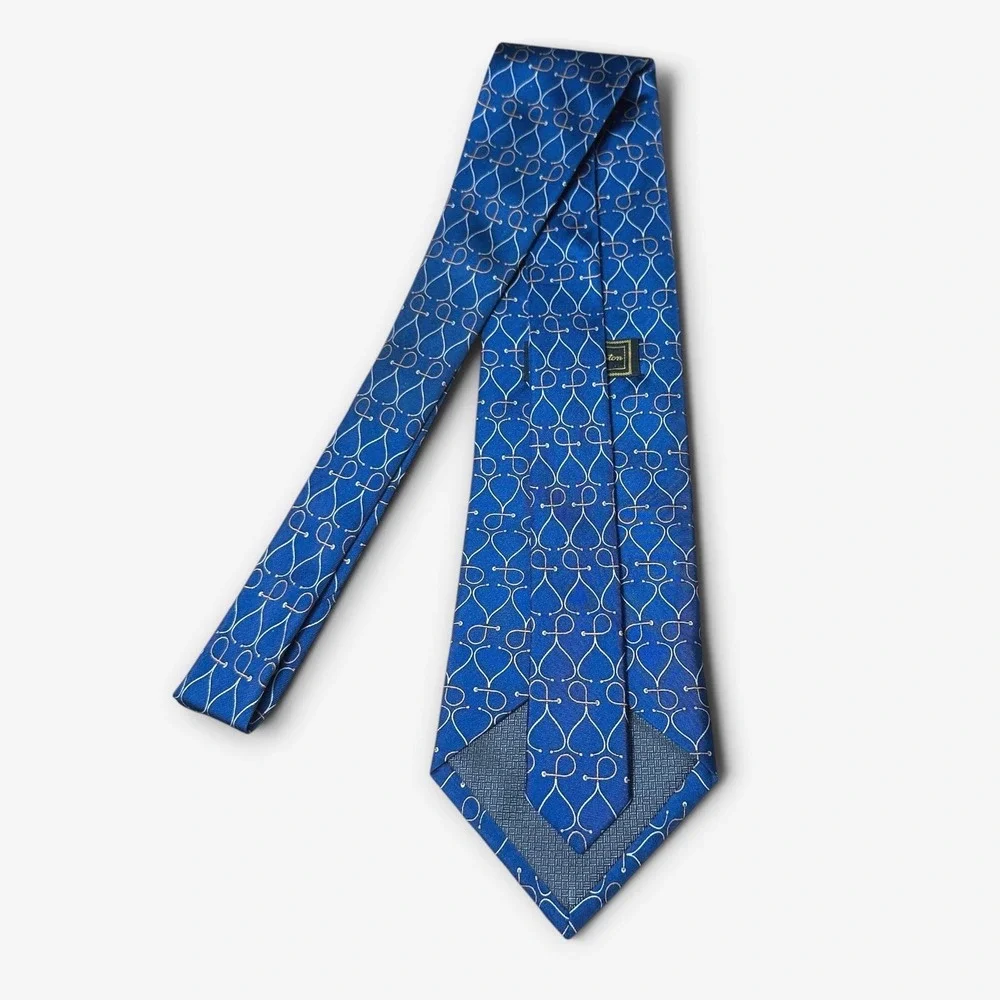 Rivety of Boston Mens Silk Tie Blue Stethoscope Medical Doctor Nurse Hand Sewn